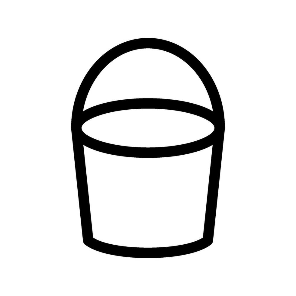 Paint Bucket Icon Vector Symbol Design Illustration