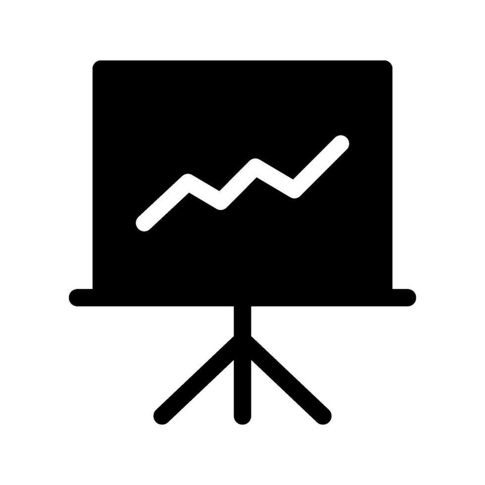 Graph Presentation Icon Vector Symbol Design Illustration