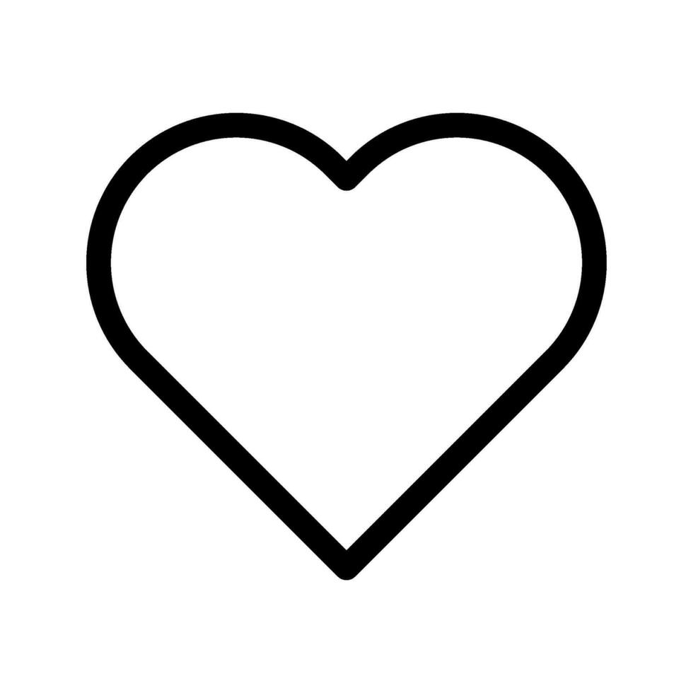 Heart Icon Vector Symbol Design Illustration