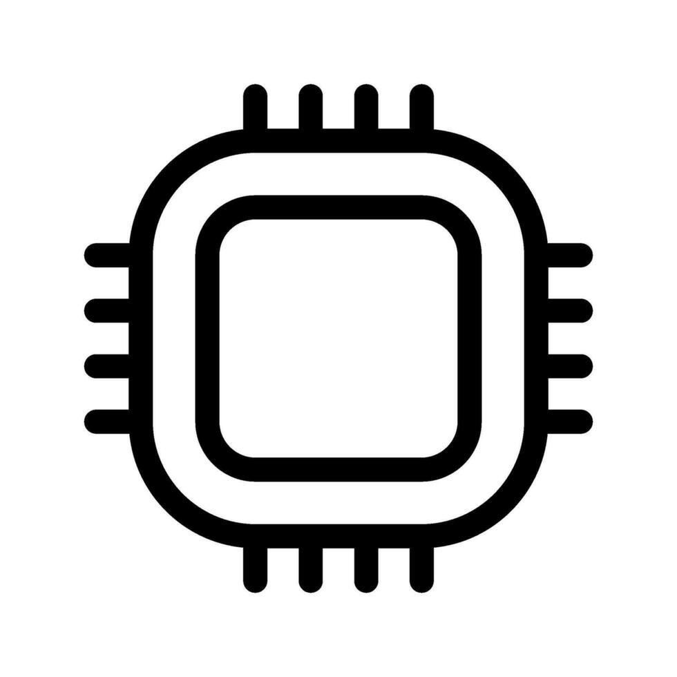 Cpu Icon Vector Symbol Design Illustration