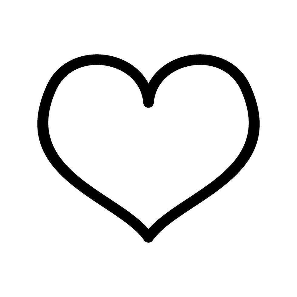 Heart Icon Vector Symbol Design Illustration