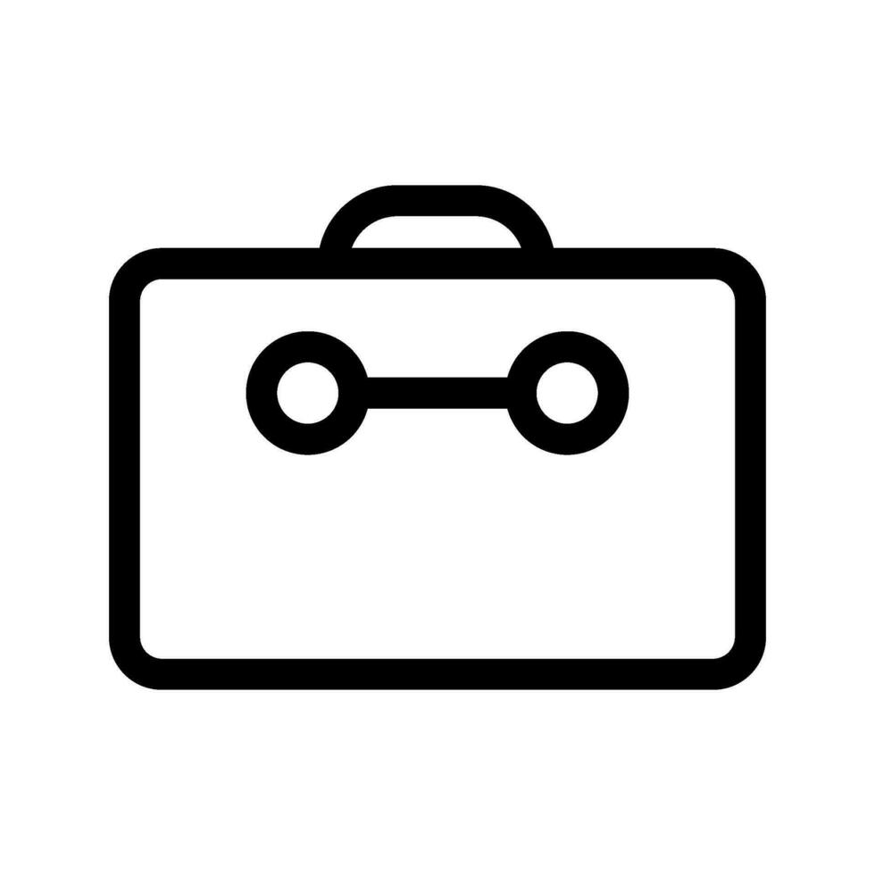 Suitcase Icon Vector Symbol Design Illustration