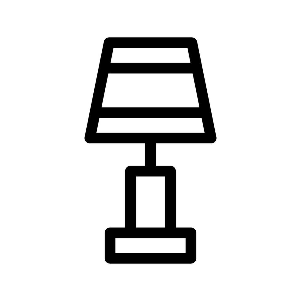 noche lámpara icono vector símbolo diseño ilustración