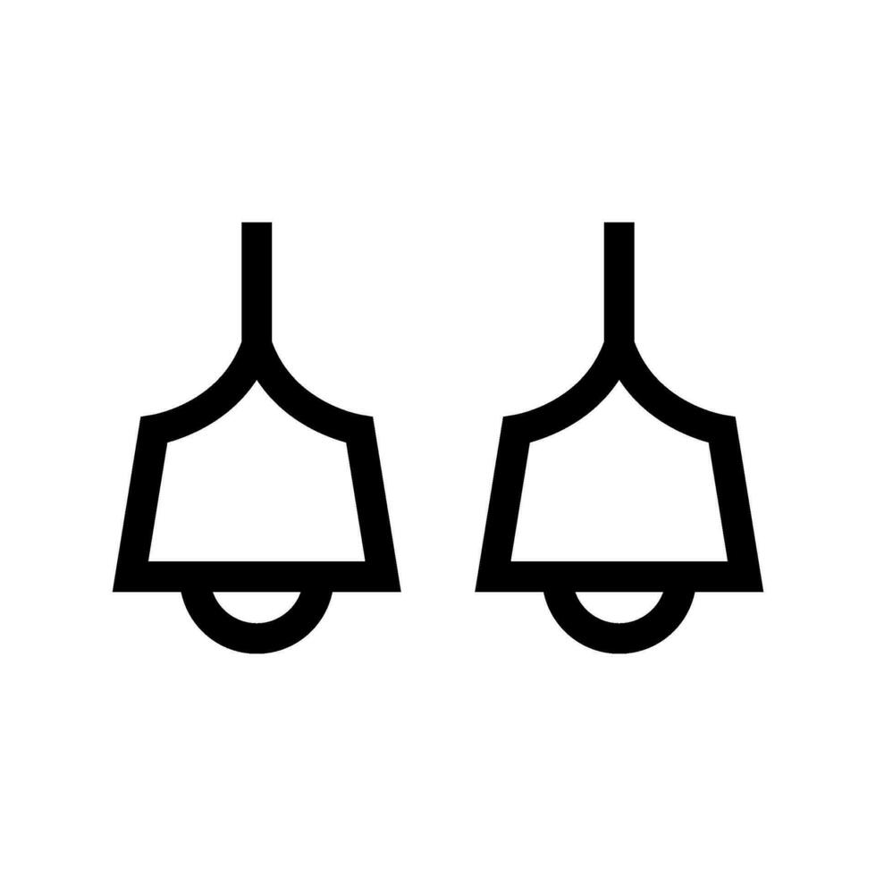 Chandelier Icon Vector Symbol Design Illustration