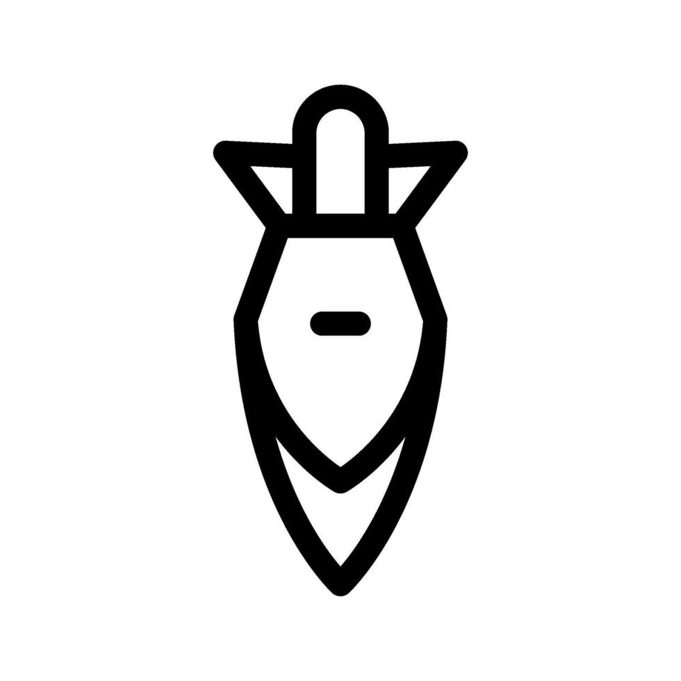 Missile Icon Vector Symbol Design Illustration