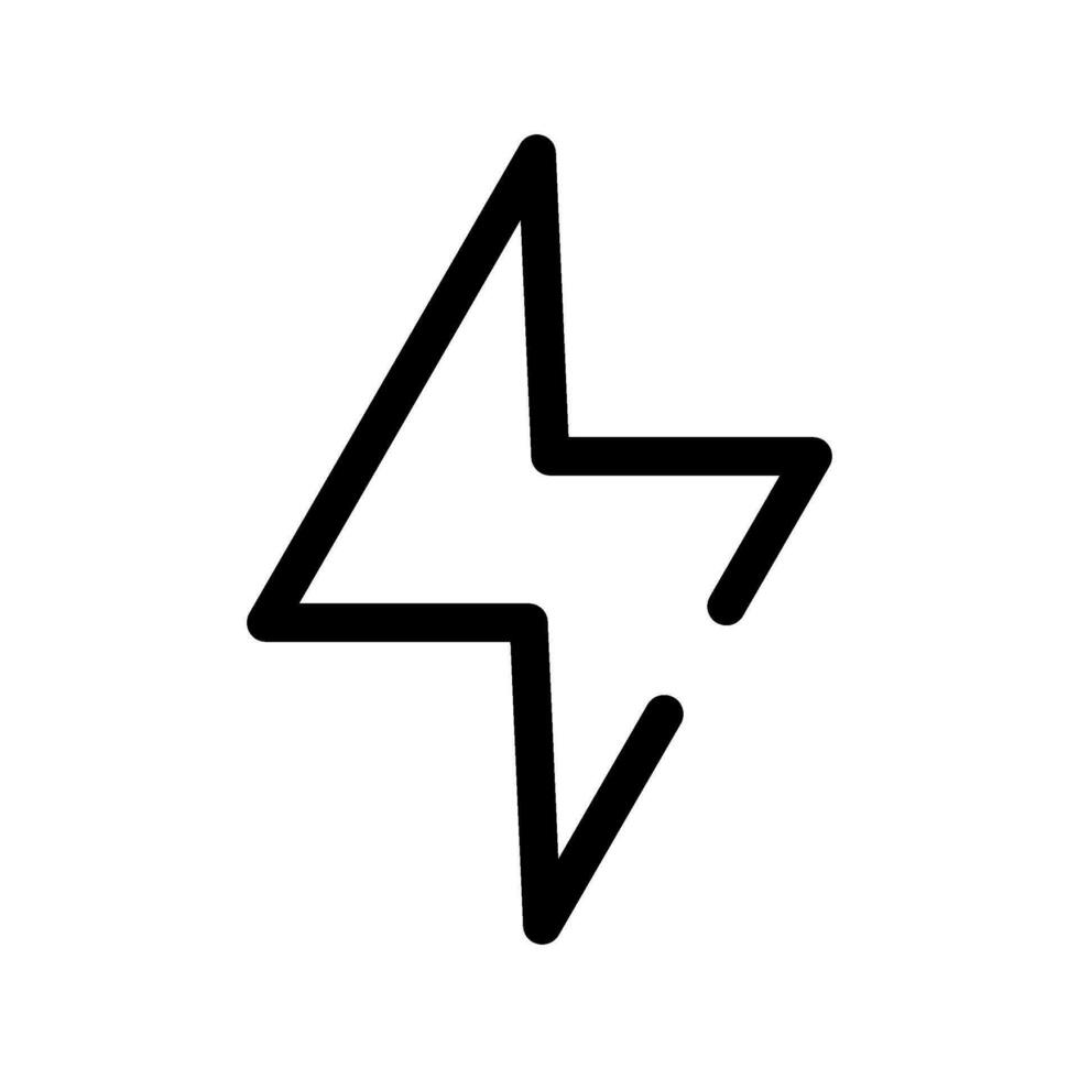 Lightning Bolt Icon Vector Symbol Design Illustration