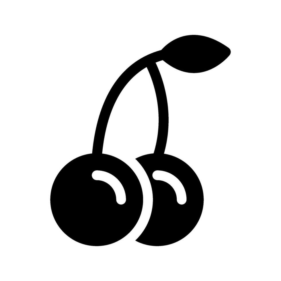 Cherry Icon Vector Symbol Design Illustration