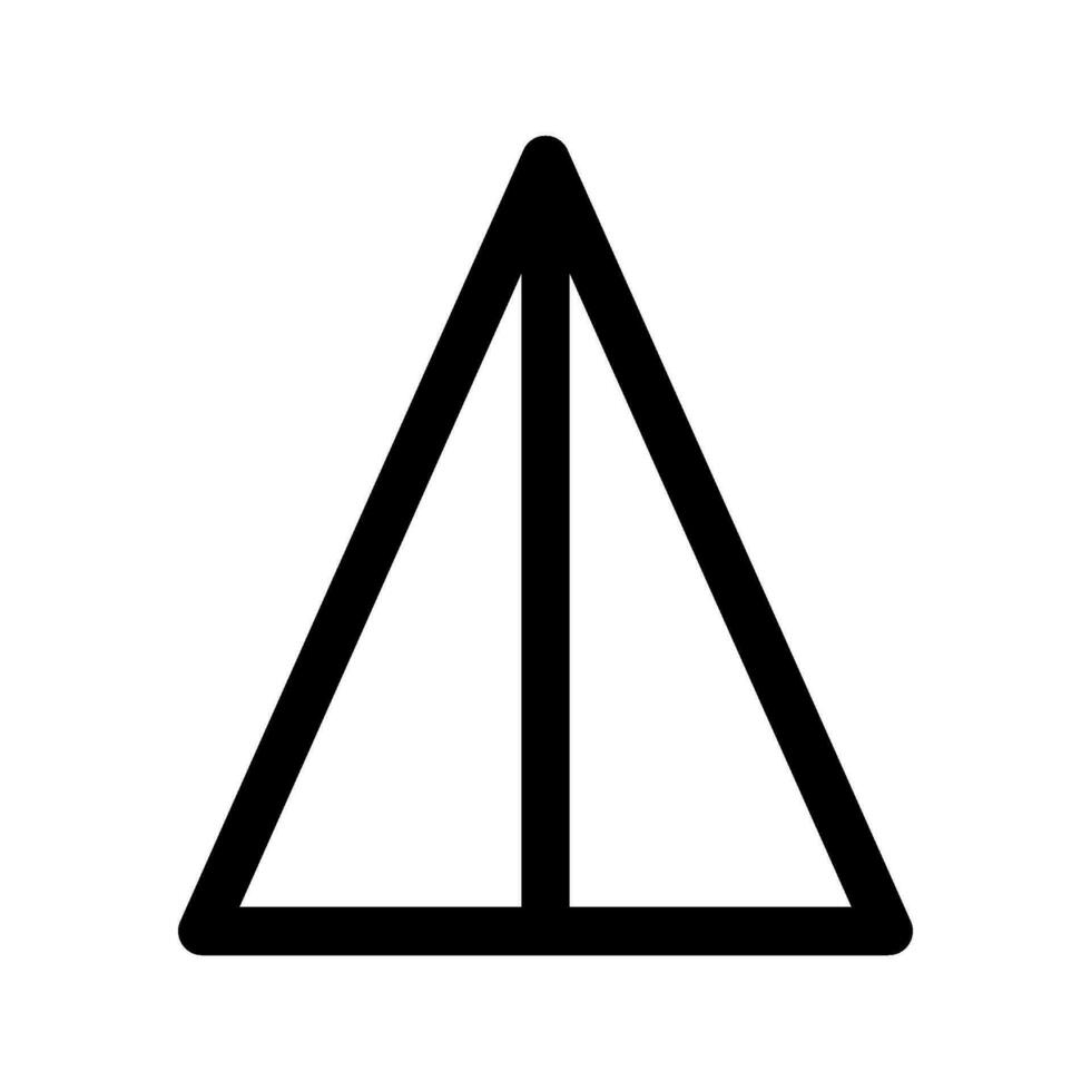 triángulo icono vector símbolo diseño ilustración