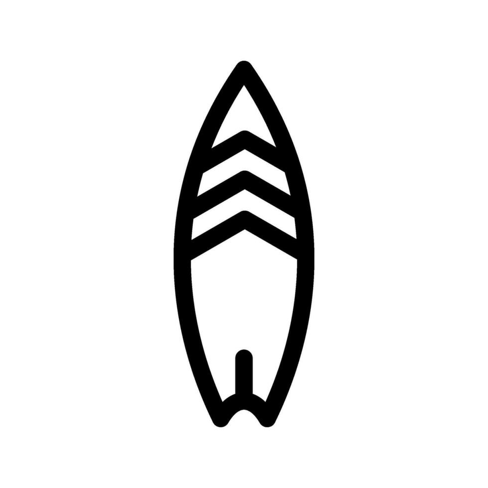 Surfboard Icon Vector Symbol Design Illustration
