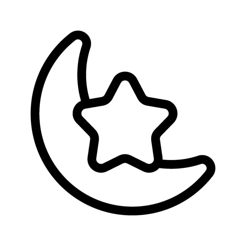 Moon Icon Vector Symbol Design Illustration