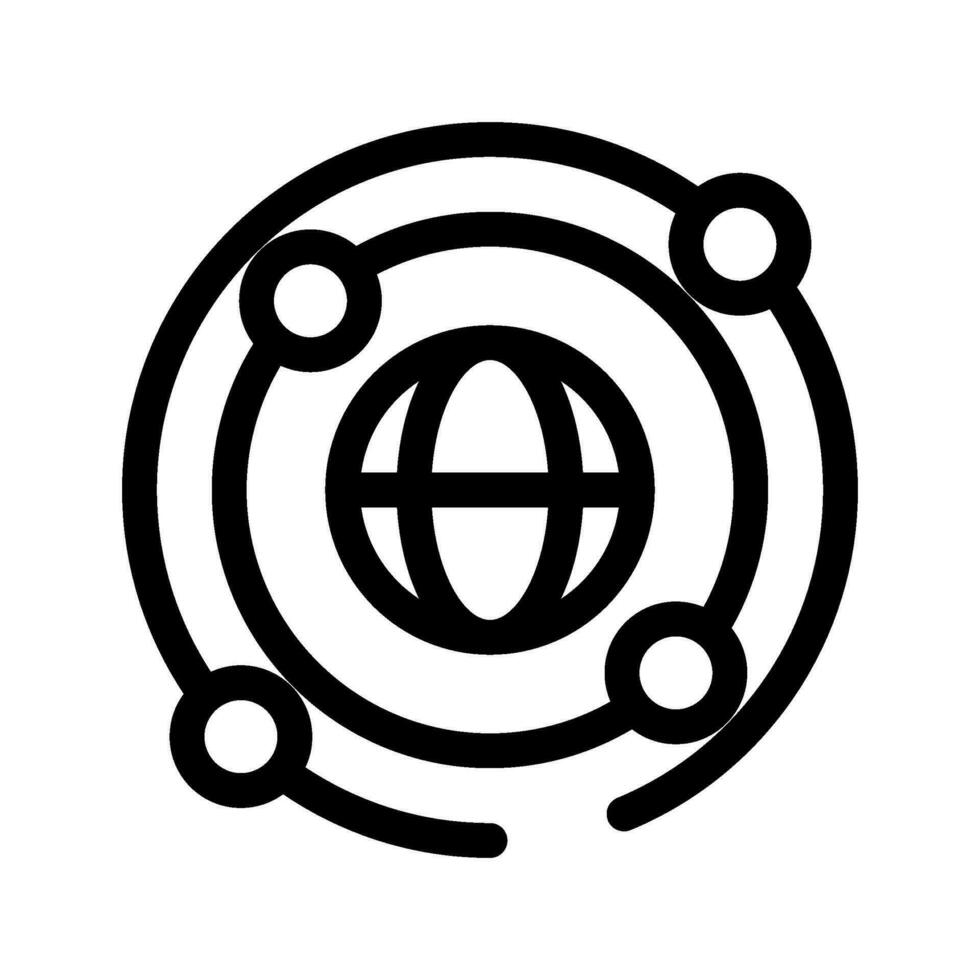 Orbit Icon Vector Symbol Design Illustration