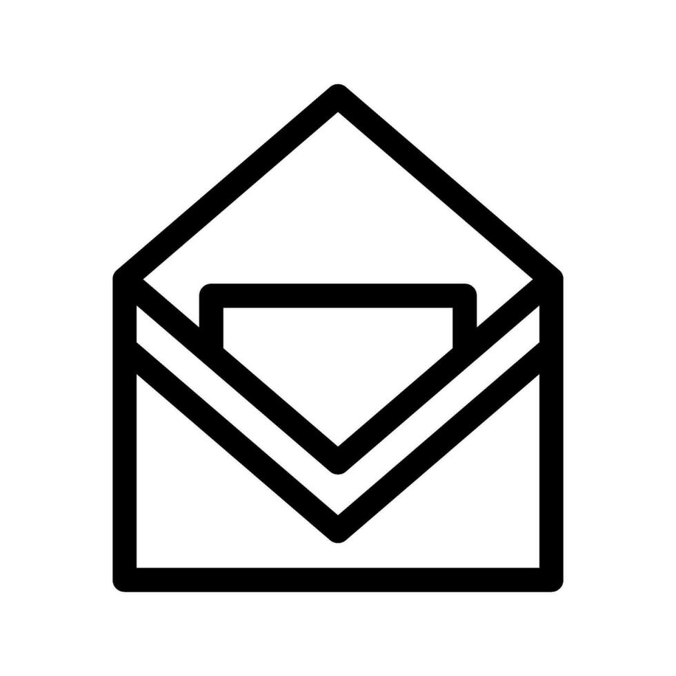 Open Email Icon Vector Symbol Design Illustration