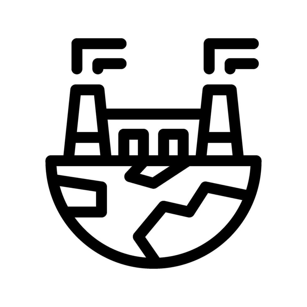 verde industria icono vector símbolo diseño ilustración