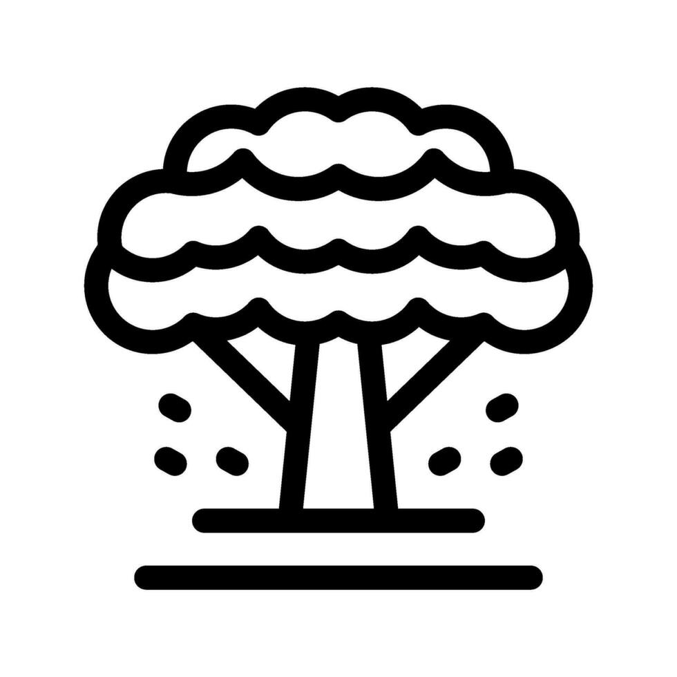 otoño árbol icono vector símbolo diseño ilustración