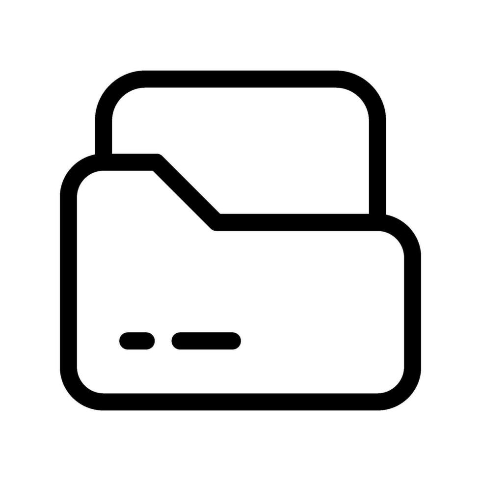 Folder Icon Vector Symbol Design Illustration