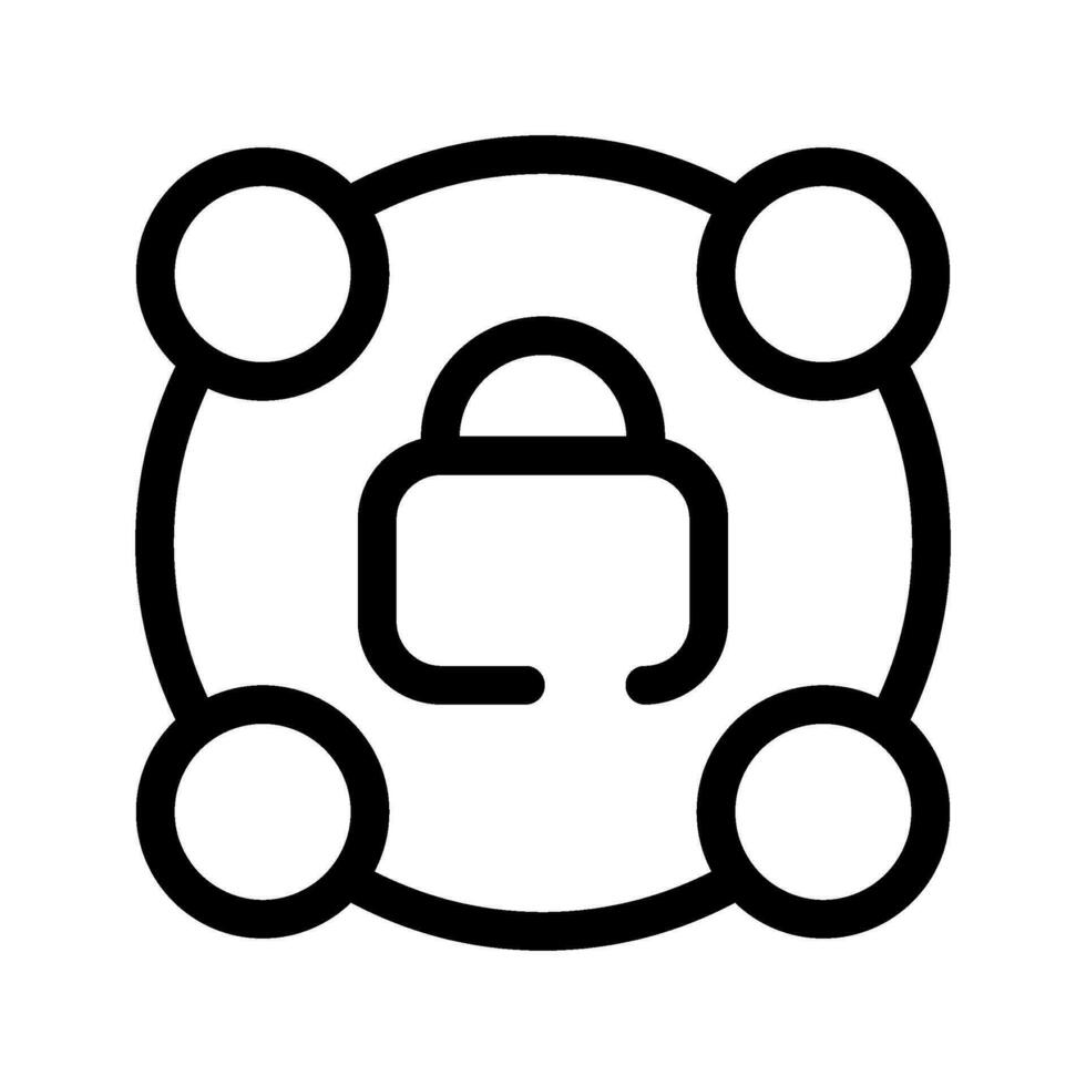 Locked Content Icon Vector Symbol Design Illustration