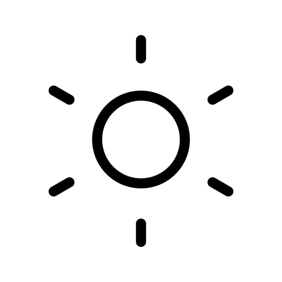 Sun Icon Vector Symbol Design Illustration