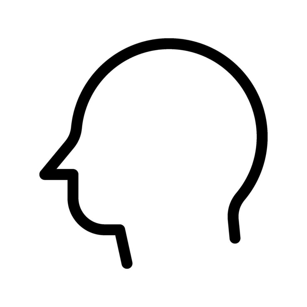 Head Icon Vector Symbol Design Illustration