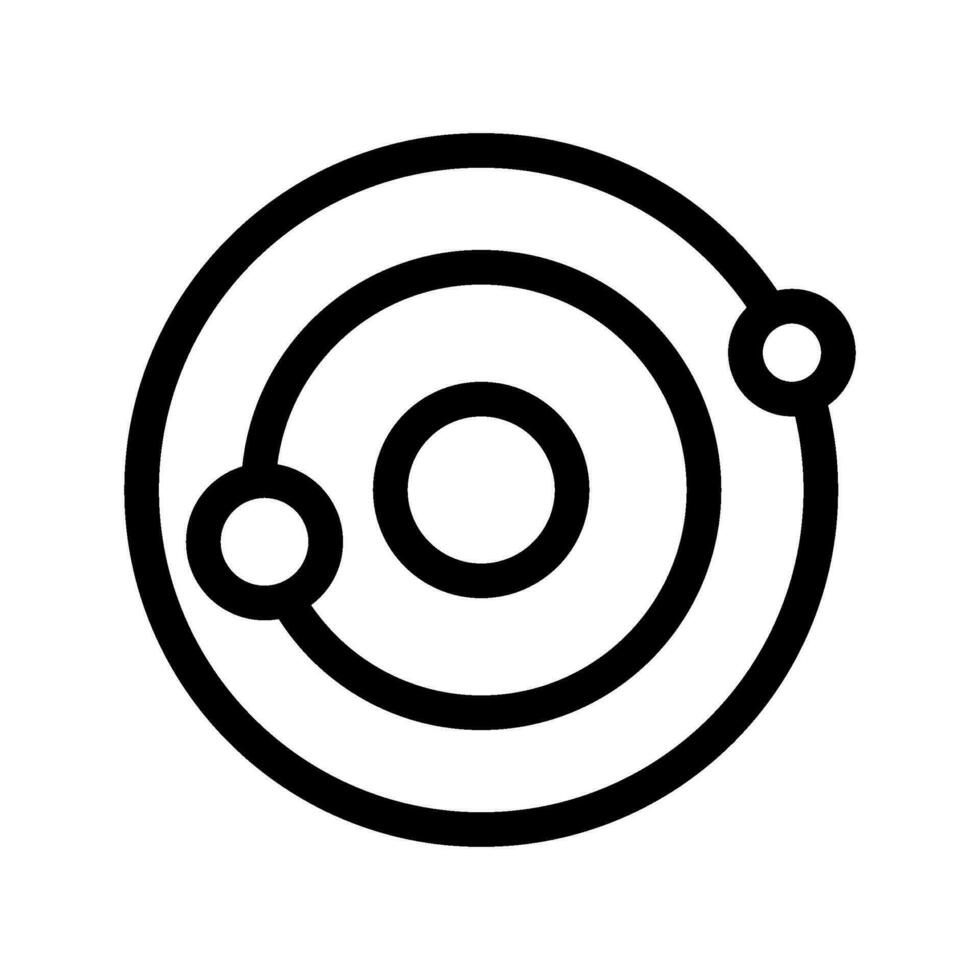 Solar System Icon Vector Symbol Design Illustration