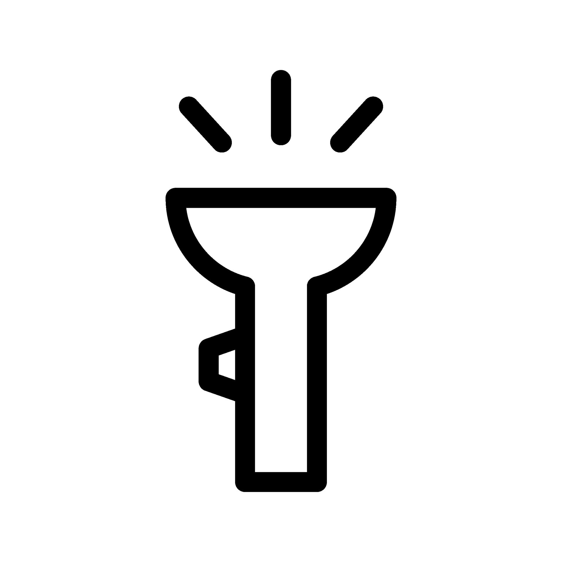 Flashlight Icon Vector Symbol Design Illustration 26632521 Vector Art