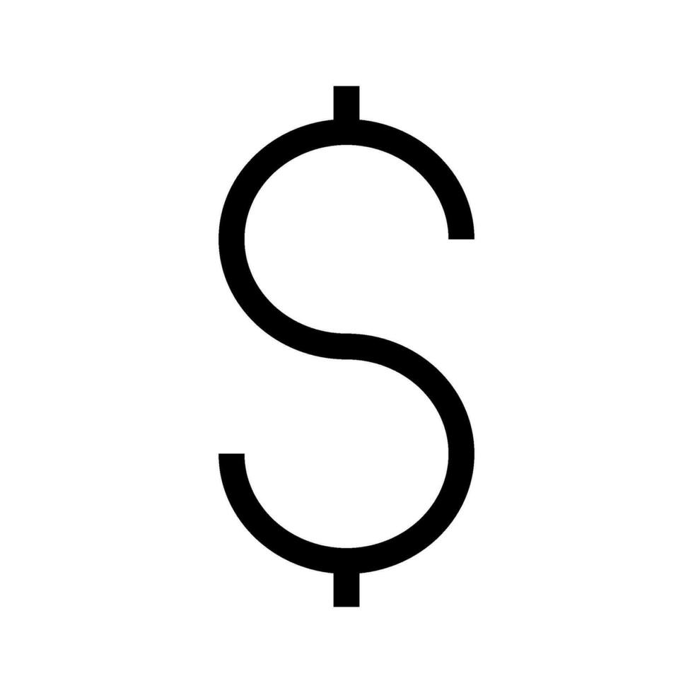 Dollar Icon Vector Symbol Design Illustration