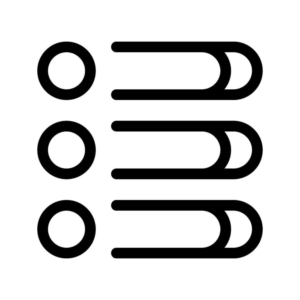 List Icon Vector Symbol Design Illustration