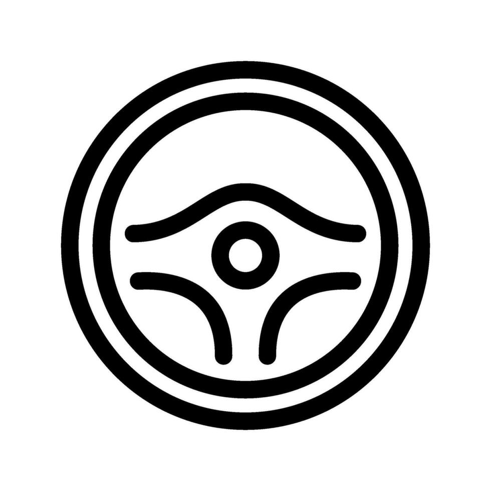 Driving Wheel Icon Vector Symbol Design Illustration