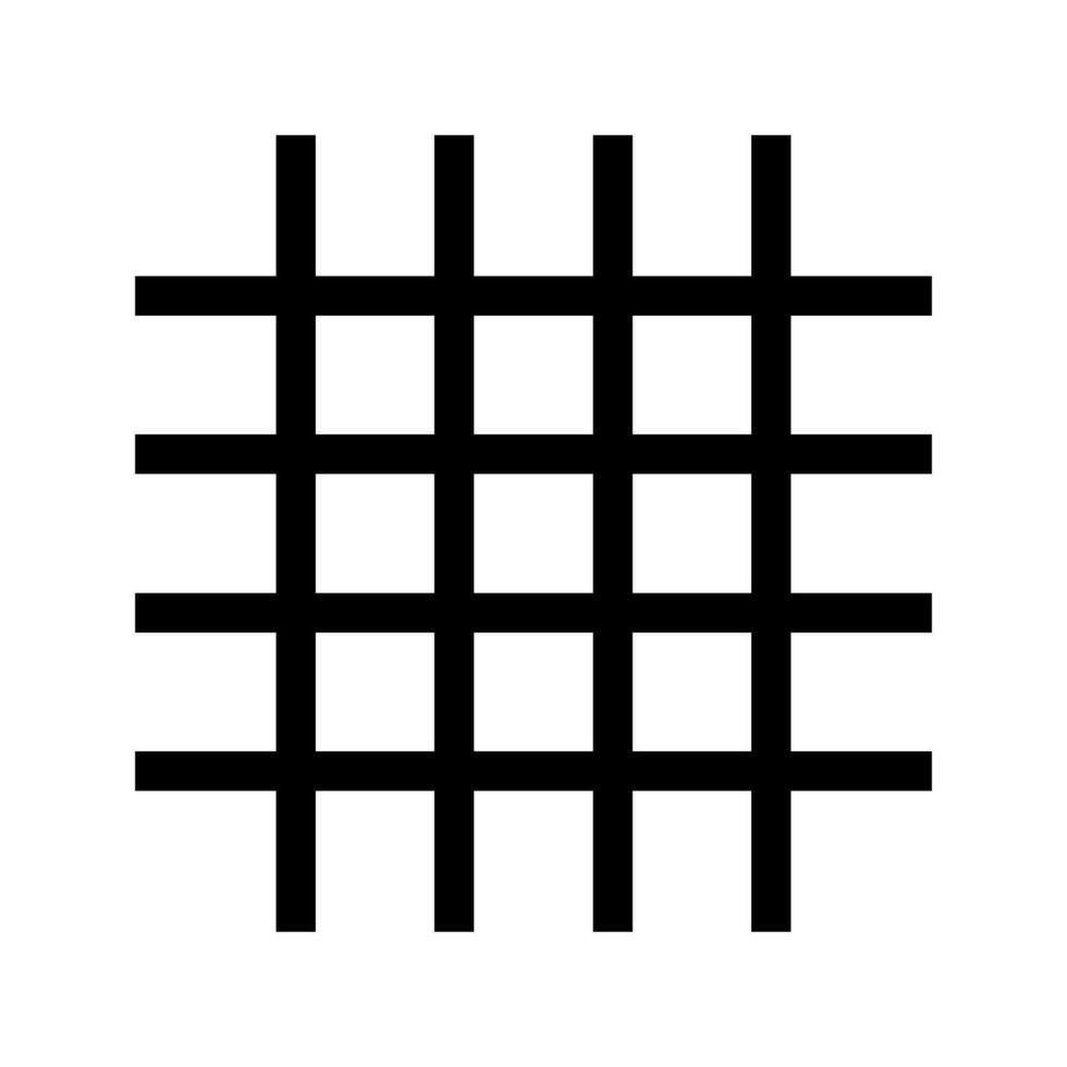 Grid Icon Vector Symbol Design Illustration