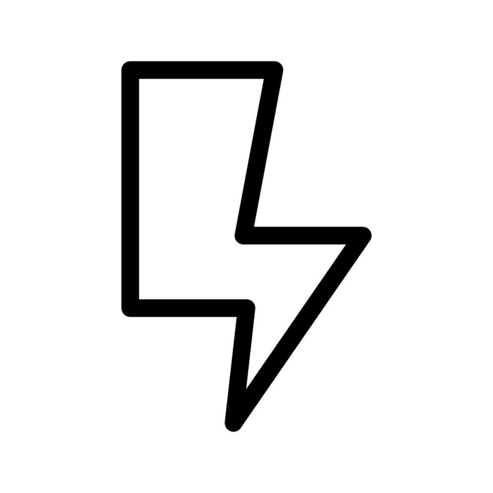 Lightning Icon Vector Symbol Design Illustration