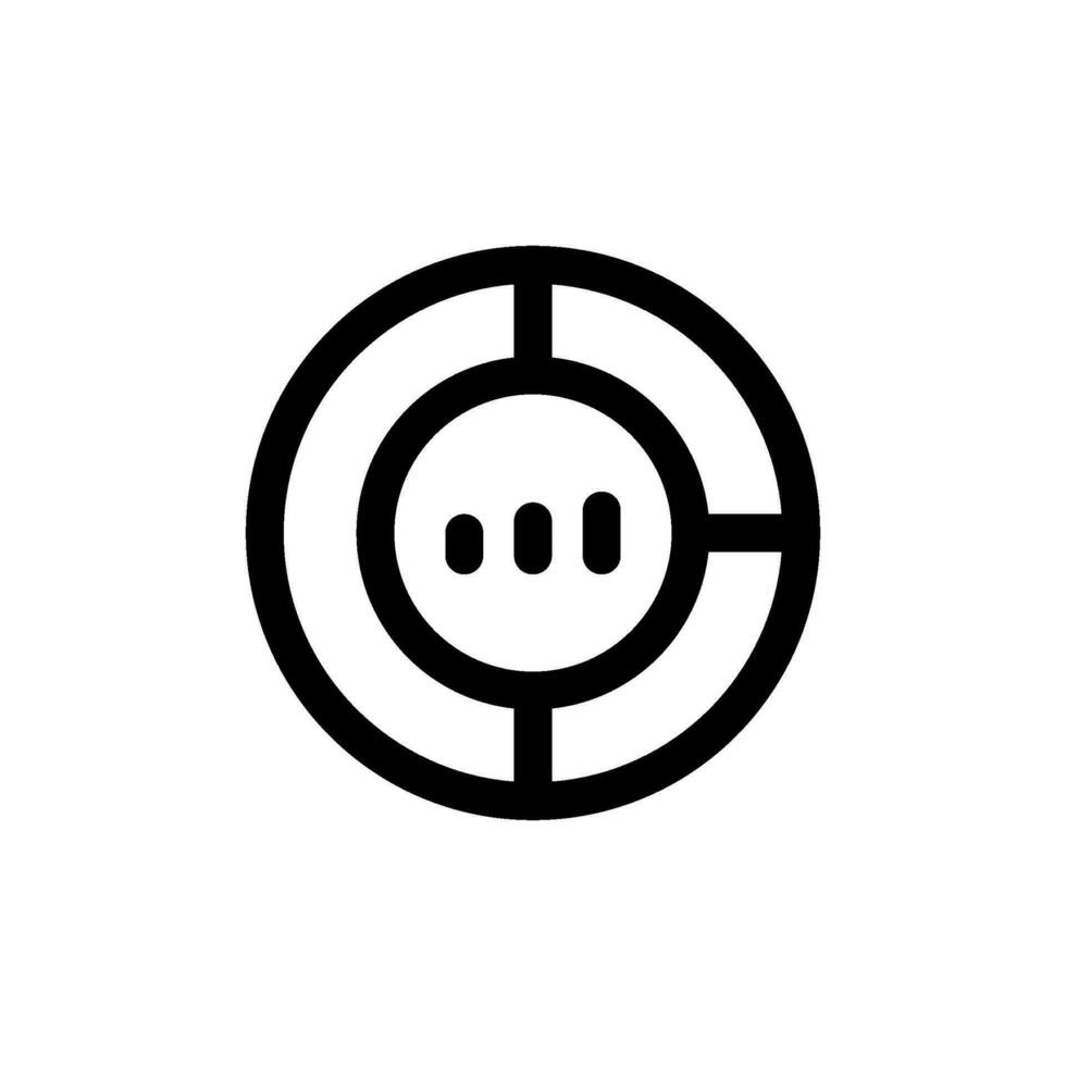 Data Statistics Icon Vector Symbol Design Illustration