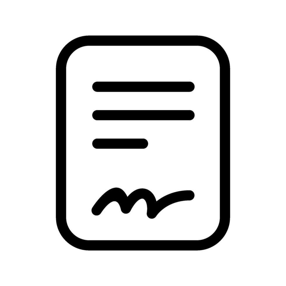 Contract Icon Vector Symbol Design Illustration