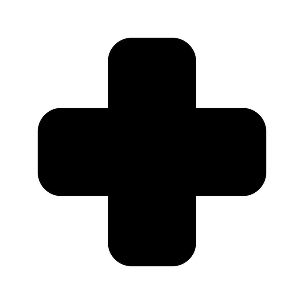 Plus Icon Vector Symbol Design Illustration
