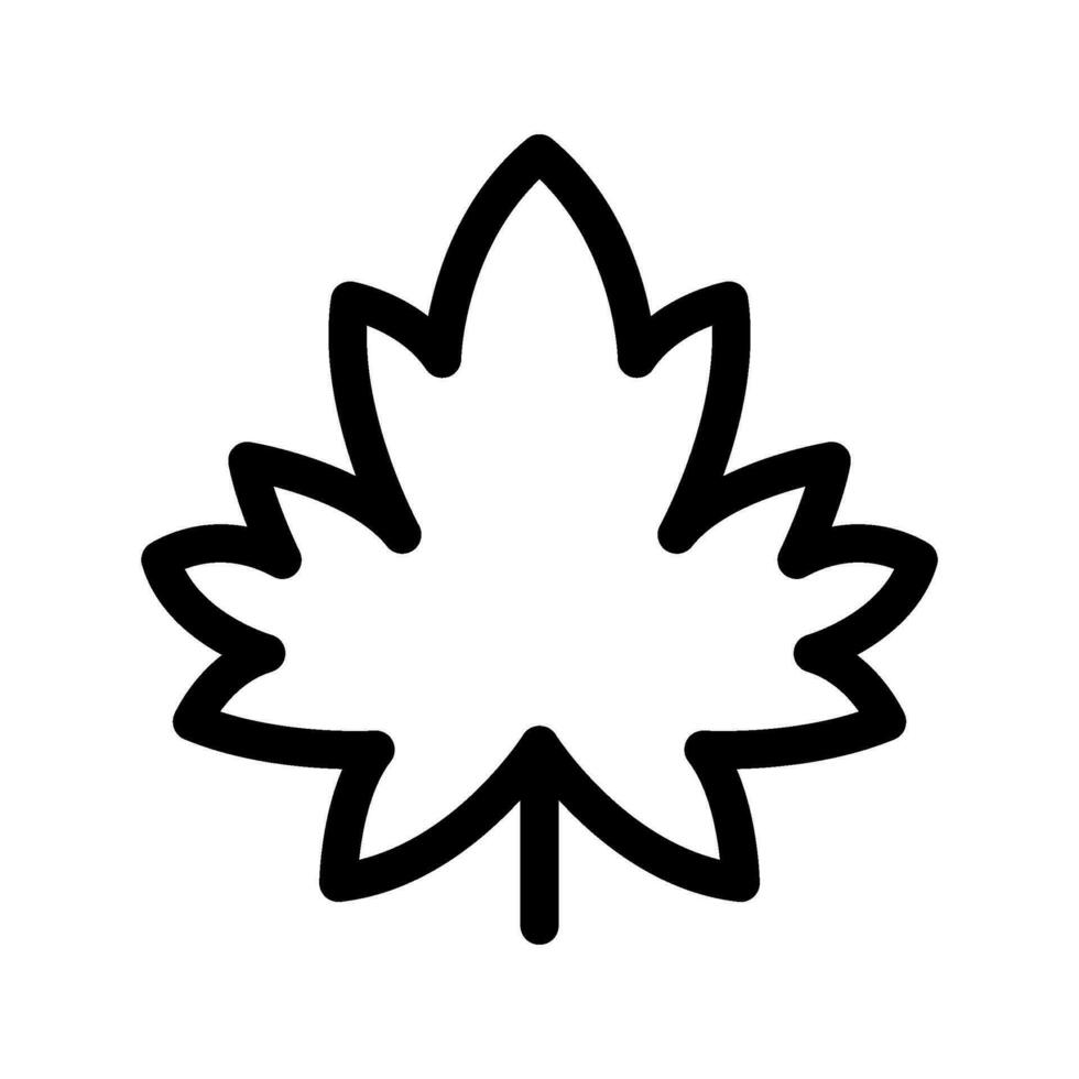 Maple Leaf Icon Vector Symbol Design Illustration