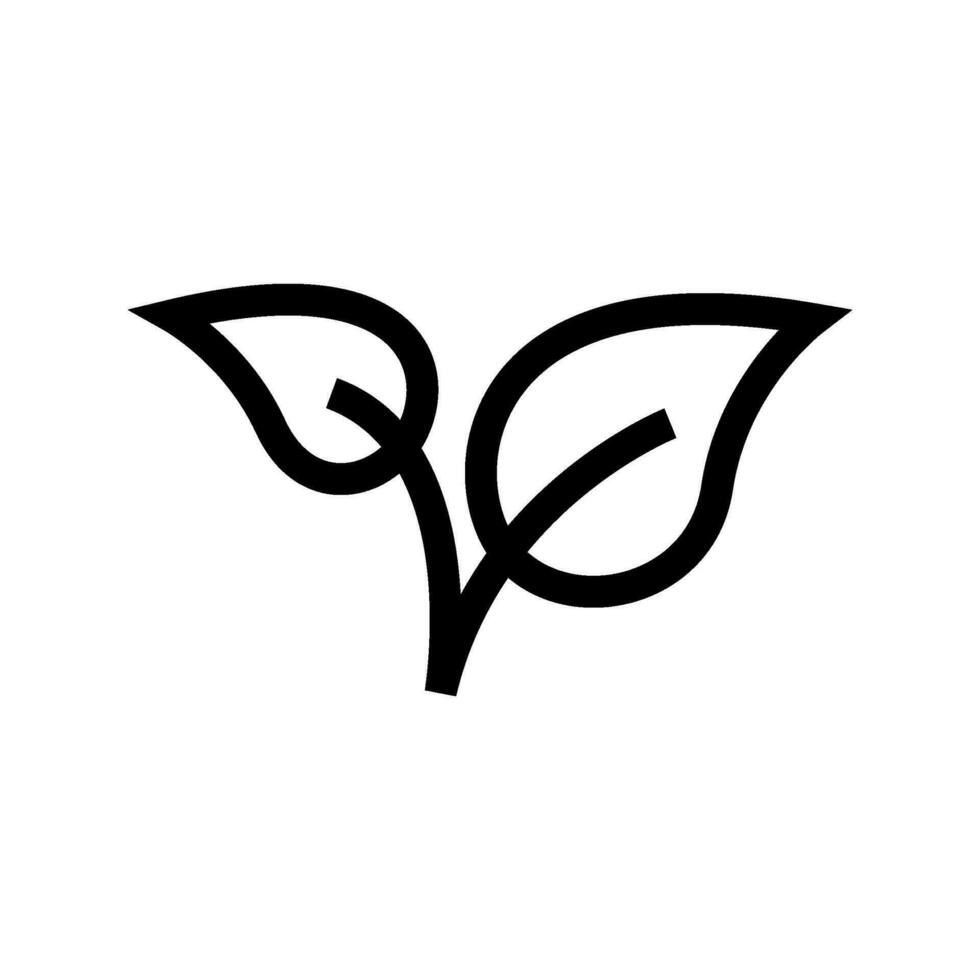 Leaf Icon Vector Symbol Design Illustration