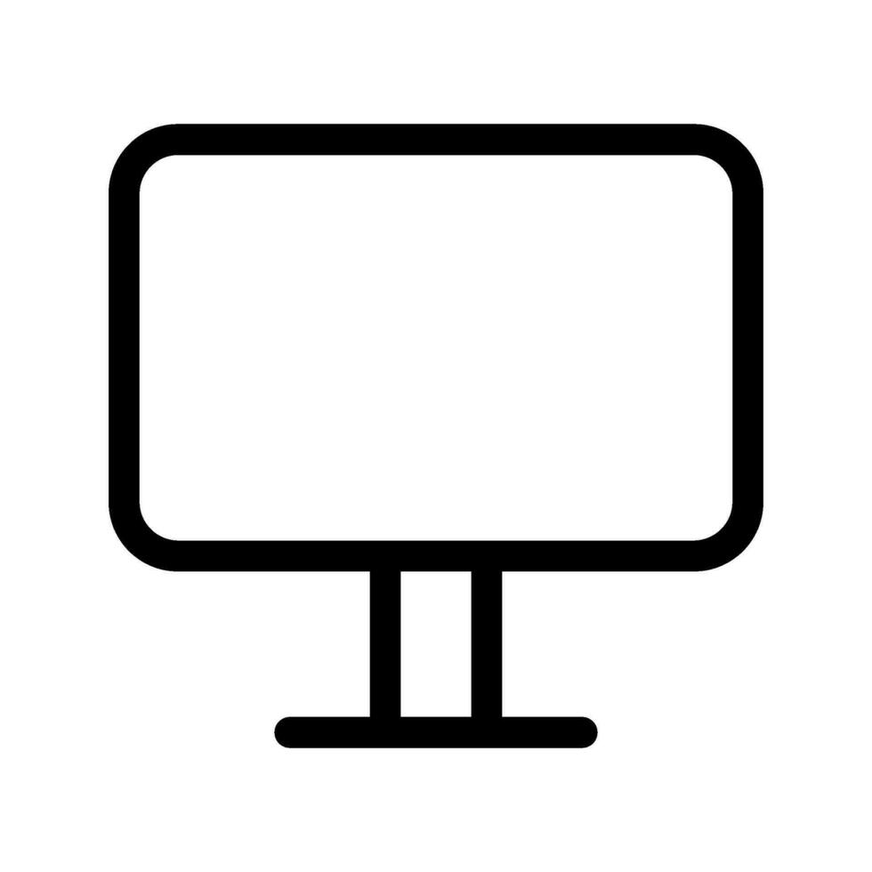 Monitor Icon Vector Symbol Design Illustration