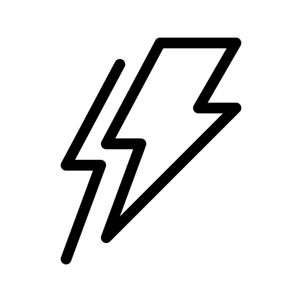 Lightning Icon Vector Symbol Design Illustration