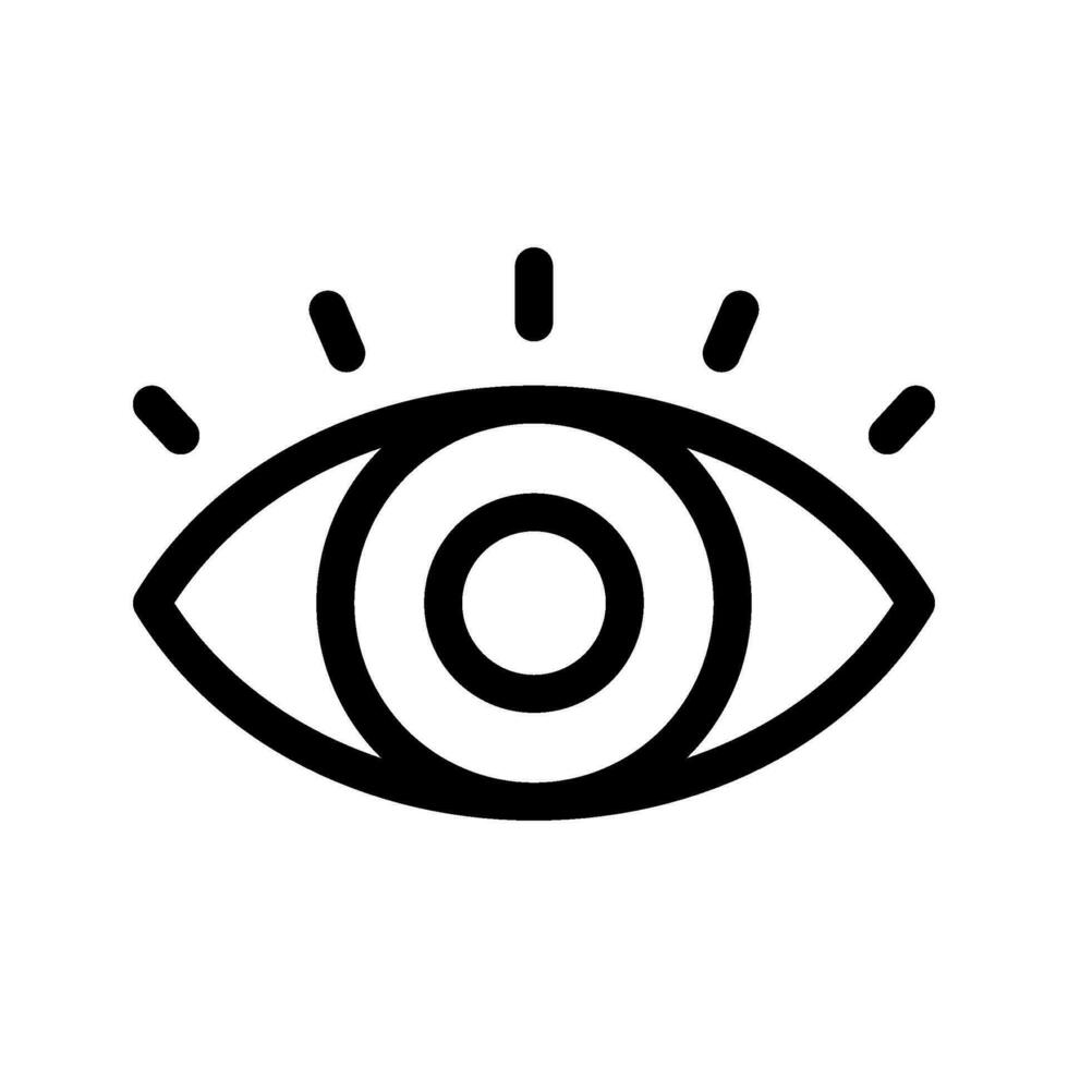 ojo icono vector símbolo diseño ilustración