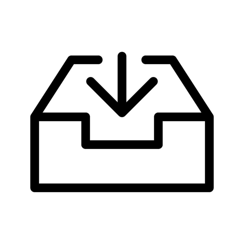 Inbox Icon Vector Symbol Design Illustration