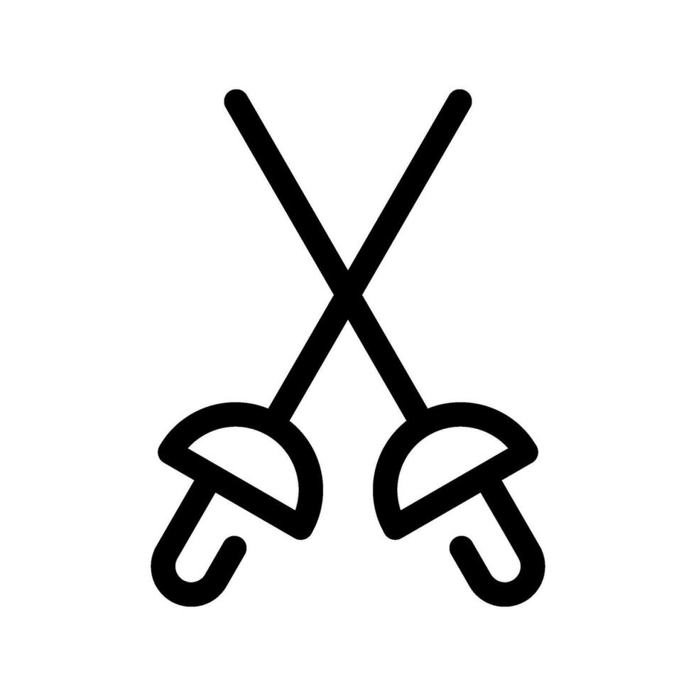 Fencing Sword Icon Vector Symbol Design Illustration
