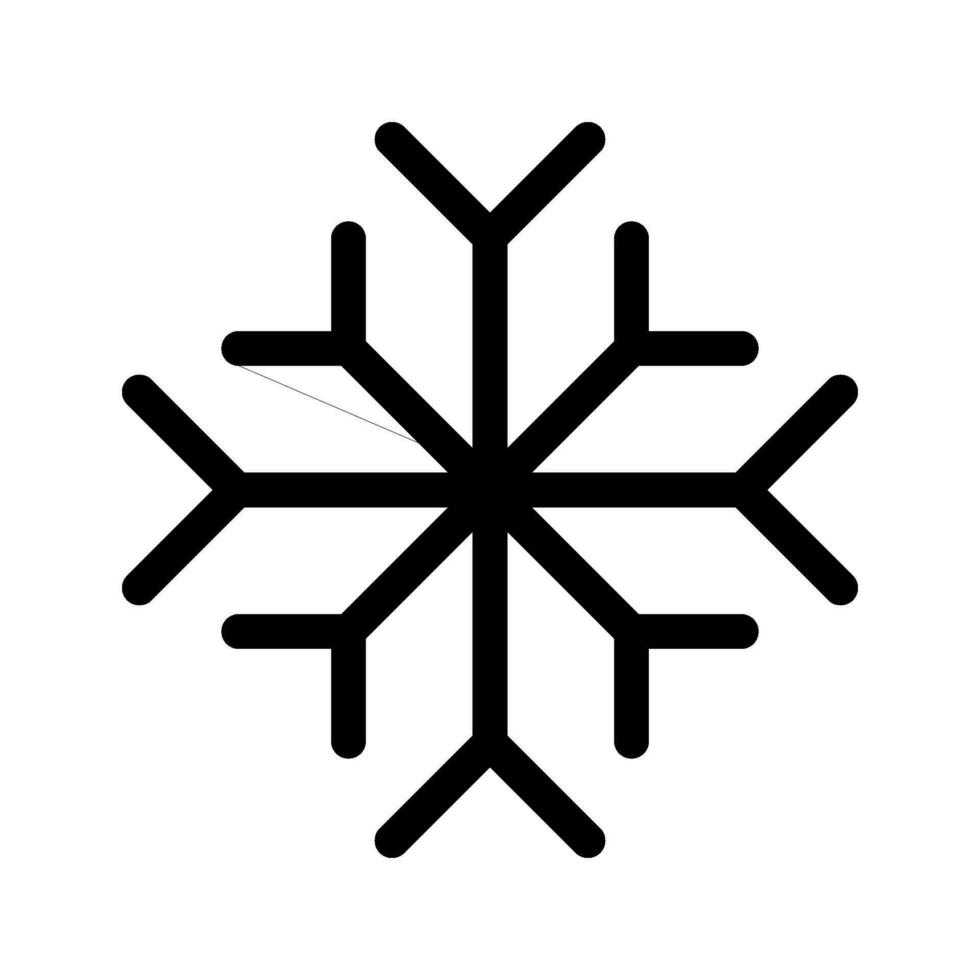 Snowflake Icon Vector Symbol Design Illustration