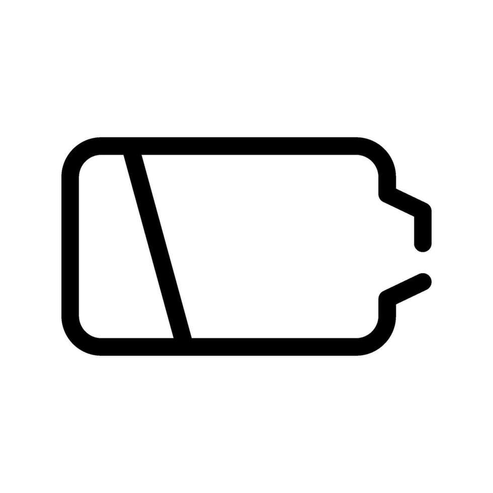 Battery Empty Icon Vector Symbol Design Illustration