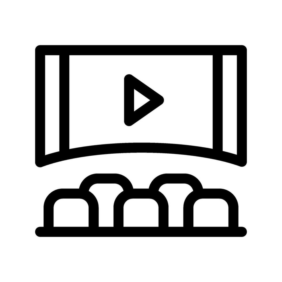 Cinema Hall Icon Vector Symbol Design Illustration