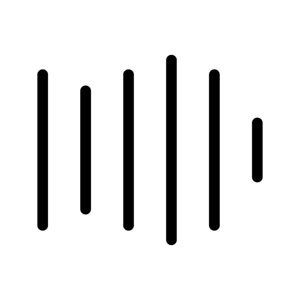 Audio Wave Icon Vector Symbol Design Illustration