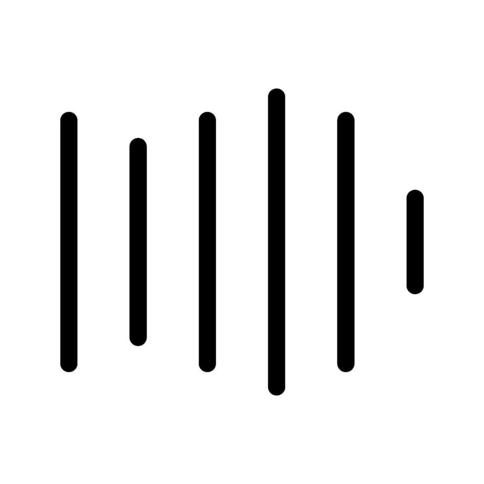 Audio Wave Icon Vector Symbol Design Illustration