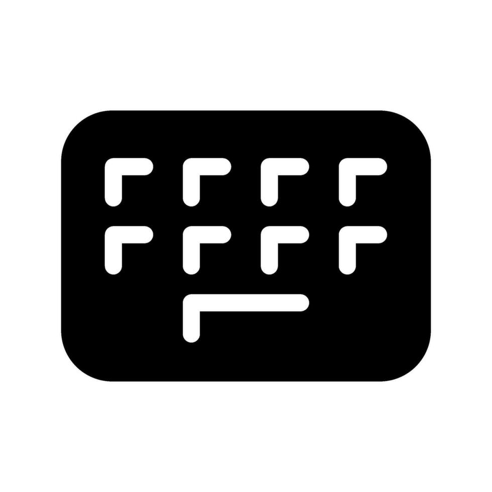 Keyboard Icon Vector Symbol Design Illustration