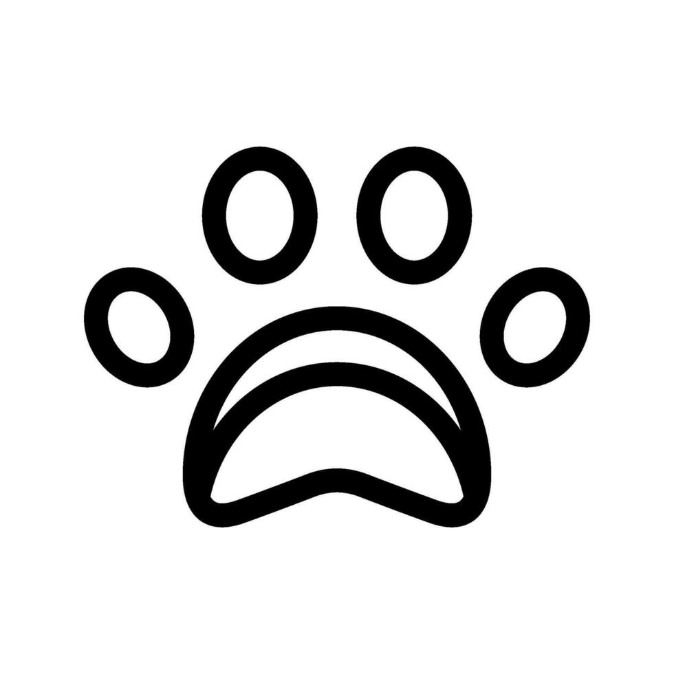 Paw Icon Vector Symbol Design Illustration