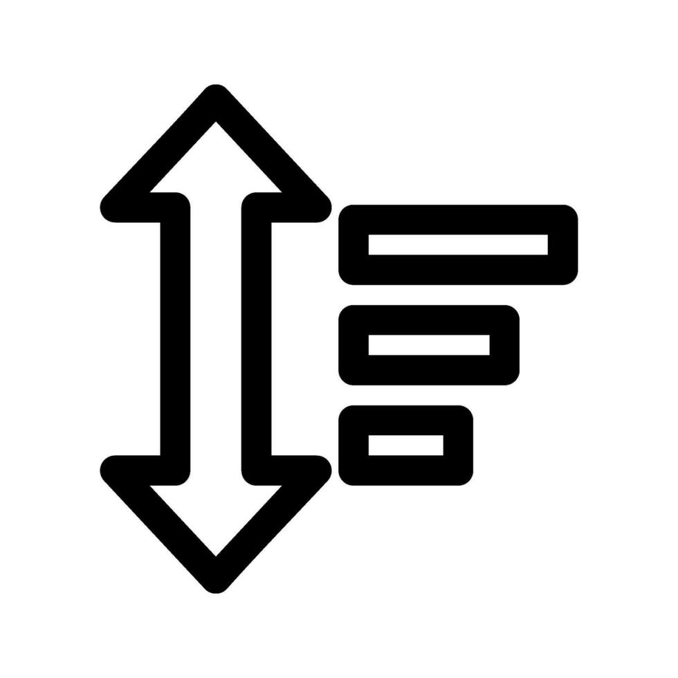 ordenar icono vector símbolo diseño ilustración