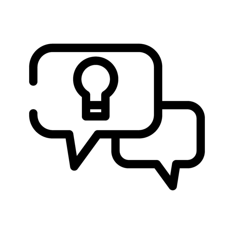 Idea Chat Icon Vector Symbol Design Illustration