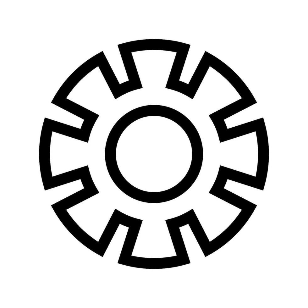 Gear Icon Vector Symbol Design Illustration