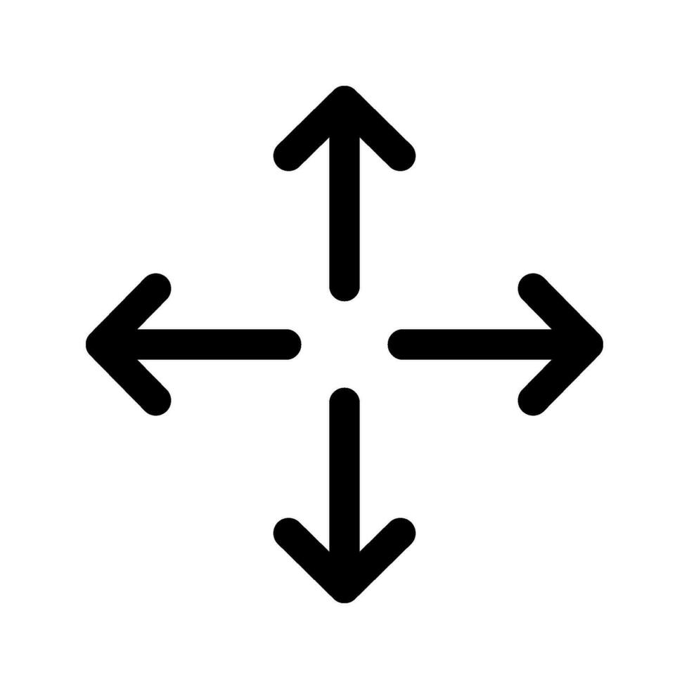 Move Icon Vector Symbol Design Illustration